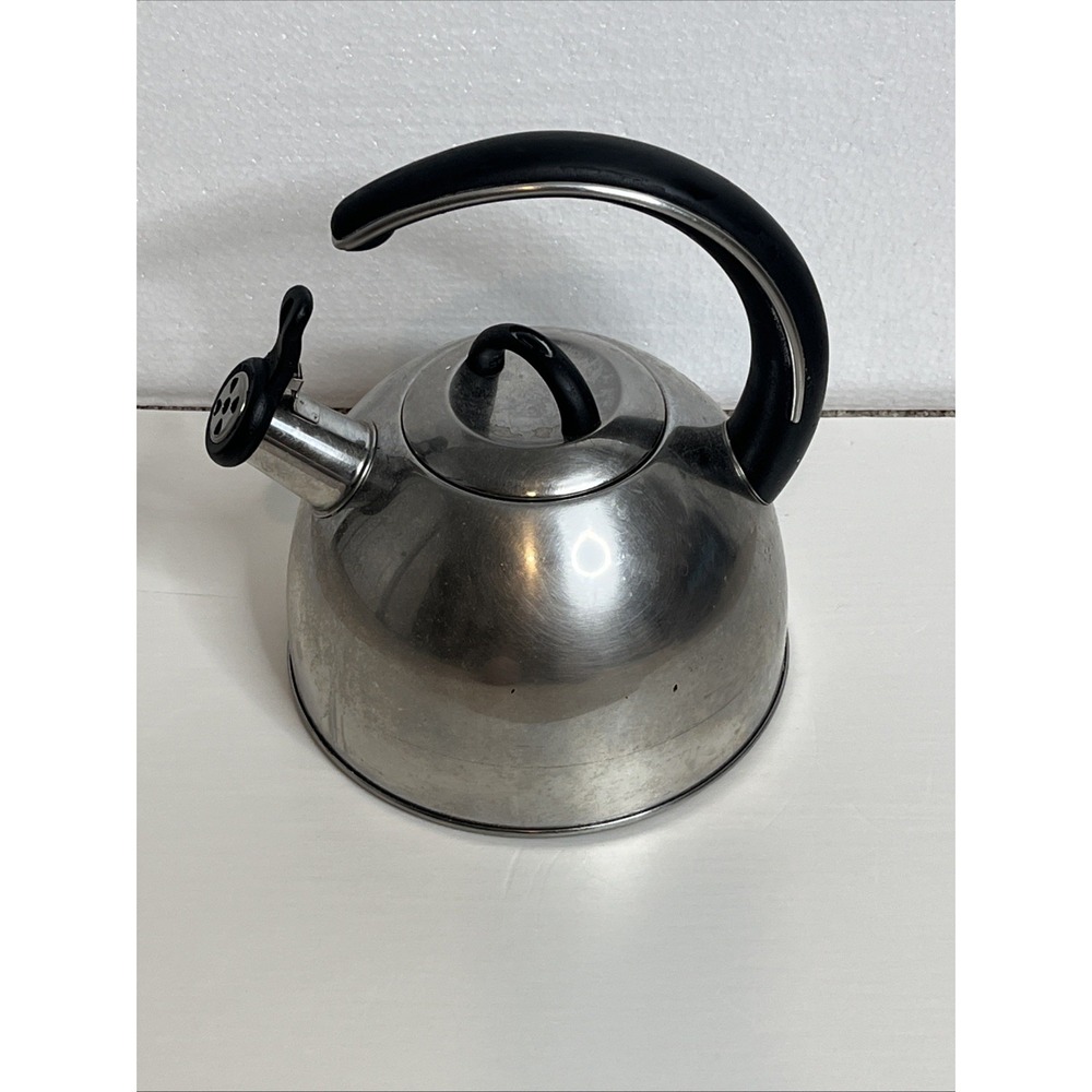 Member's Mark 3 QT TriPly Base Stainless Steel Whistling Tea Kettle Pot